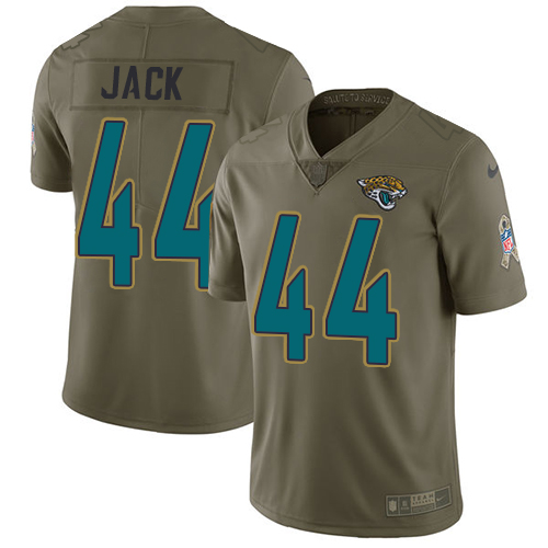 Nike Jaguars #44 Myles Jack Olive Men's Stitched NFL Limited Salute to Service Jersey
